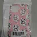 AKORAVO Full Protective Shockproof Slim Soft TPU Case for iPhone 12/12 Pro 6.1, Cute Cartoon Animal Pet Dog French Bulldog Pink