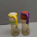 Piifur Sippy Cups for Toddlers 1-3 No Spill Straw with Handle Water Bottle 2 Pack 10 Ounce Green & Beige