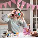 Easter Party Candy Bag Creative Rabbit Overalls Shape Storage Bag Candy Treat Gift Bags for Easter Party Decoration Supplies