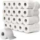 Toilet Paper Rolls, Last Longer Dissolves Faster 1-Ply, 1000 Sheets Per Roll, 32 Count