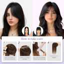 Human Hair Topper for Women No Bangs, 100% Remy Toppers Hair Pieces for Women, No Tangle & Smooth, 10 Inch #01 Jet Black