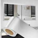 Peel and Stick Wallpaper Borders 390 x 2.36 Self Adhesive Mirror Frame Border Brushed DIY for Kitchen Bathroom Mirror Removal Border Sticker Wall Decor Cover 6.4 Sq.Ft, Brushed Sliver