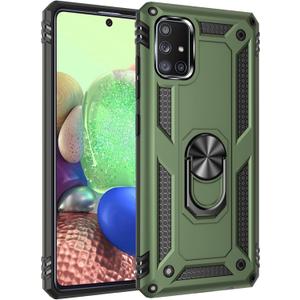 Korecase Phone Case for Samsung A51 Case Galaxy A51 5G Phone Case with Kickstand Ring, Military Grade Heavy Duty Shockproof Protective Case for Samsung Galaxy A51 5G Olive Green