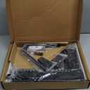 WALI Floating TV Shelf, 3 Tier Glass Projector Shelf for DVD Players, Routers, Game Consoles, Cable Boxes, Living Room Decor Accessories, Wall Mount Shelves Holds Up to 17.6lbs(CS303B), 3-Shelf, Black