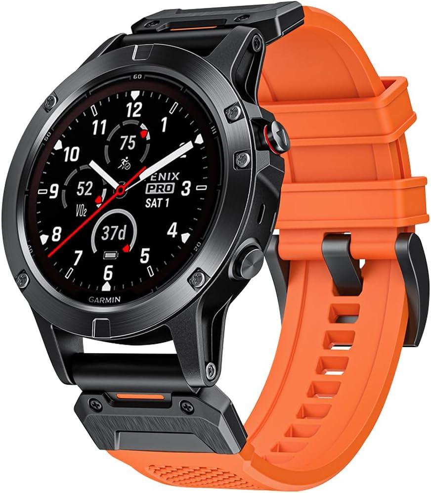 Special Forces Ultra Bands 22mm Designed for Garmin Fenix 8 47MM/Fenix 5/Fenix 6/Fenix 7 Band,Quick Release Durable NBR Rubber Watch Band for Fenix 5 Plus/Fenix 6 Pro/Fenix 7 Pro/Forerunner 935