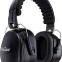 ProCase NRR 32dB Noise Reduction Ear Muffs, Safety Hearing Protection for Shooting Range, Construction, Mowing, Autism Sensory Earmuffs for Adults & Kids Black
