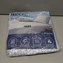 GROOSE Cooling Mattress Protector Queen, Waterproof Fitted Sheet Elasticized Mattress Pad Cover 8"-21" Deep Pocket Mattress Cover with Elastic Rubber BandQ, 60"80" (White)