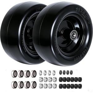 11x6.00-5 Tires for Zero Turn Mower,with Upgraded 3/4",5/8"and 1/2" Bearing More Durable,11x6.00-5 Flat Free Tire,11x6-5 Lawn Mower Tires 6"- 8"Center Hub, Load 400lbs