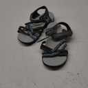 UBFEN Womens Hiking Comfort Sport Sandals Beach Vacation Camping Casual Sport Sandals with Adjustable Straps and Arch Support (9, A Gray White)