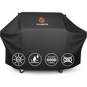 72 inch BBQ Grill Cover - 600D BBQ Cover for Outdoor Grill Heavy Duty and Waterproof,Large Barbecue Gas Grill Covers for Weber,Char-Broil,Nexgrill,Monument,Dyna-glo,Brinkmann and More