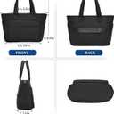 I IHAYNER Tote Bag for Women Lightweight Quilted Puffy Shoulder Handbag for Travel Work with Functional Compartments