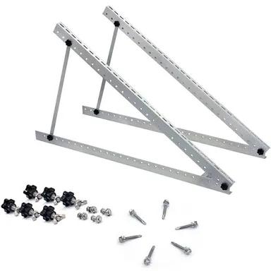 SUNMAK 41inch Adjustable Solar Panel Mount Brackets 0-90° Adjustable Solar Panel Tilt Mount Brackets for Solar Panels Installed on Any Flat Surface for RV, Roof, Boat, Any Off-Grid Systems