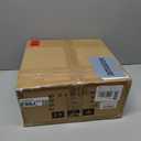 VONLUCE Semi-Flush Mount Ceiling Light, 15.7" Modern 3-Light Ceiling Light Fixture with White Petal-Shaped Shade 3 E26 Sockets for Bedroom Entryway Living Room, Black Finish, ETL Certificated