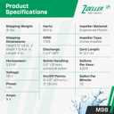 Zoeller M98 Flow-Mate Sump Pump - 1/2 HP - Cast Iron - LED Power Plug - High Flow - Vortex Impeller - Stainless Steel Hardware - Factory Tested and Float Operated - Submersible Sump Pump - 115V