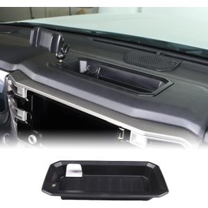 Aunginsy Car Center Console Storage Tray Compatible with Toyota Tundra/Sequoia 2022-2023 Dash Storage Insert Mounted ABS Accessories