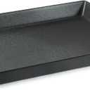 G.E.T. RST-1522-BK Non-Skid Ottoman / Coffee Table Serving Tray, 15" x 20", Black