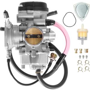 Carburetor Compatible with 2000-2006 Yamaha Big Bear 400 & Kodiak 400 YFM400, 2004-2006 Bruin 350, 2007-2012 Grizzly 350 450, 2006-2010 Wolverine 350 450 YFM 4x4 ATV Carb Replacement Parts