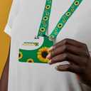 Sunflower Lanyard Official Hidden Disabilities with Spanish Awareness Card & ID Holder/Collar Girasol Oficial para Discapacidad No Visible con Tarjeta de Concienciacin en Espaol y Portatarjeta