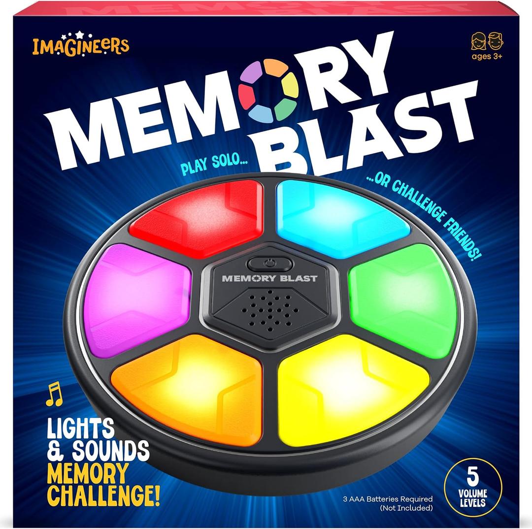Memory Game for Kids - Gifts for Boys & Girls - 6 7 8 9 10 11 Year Old Boy Birthday Gifts - Toys for 10 Year Old Boy - Handheld Car Travel Road Kids Game for Ages 4-8, 6-8, 8-12 Years, 1 inch x 5.5 inches x 5.5 inches