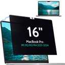 Magnetic Privacy Screen for MacBook Pro 16 Inch (2021-2025, M1, M2, M3, M4),Removable Anti Glare Blue Light Filter for Mac 16.2In Laptop Privacy Filter Shield Protector