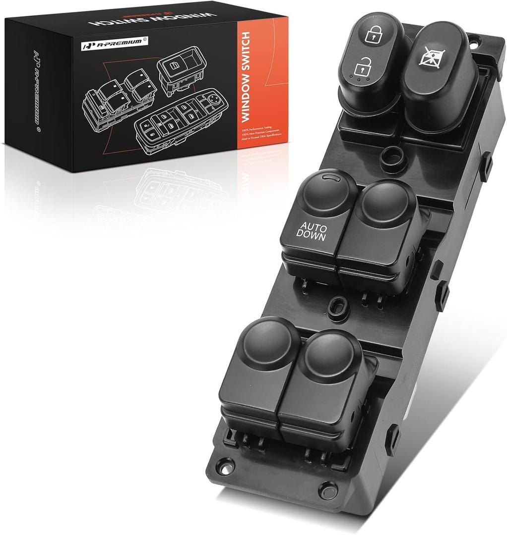 A-Premium Master Power Window Switch Compatible with Hyundai Accent 2010 2011 2012 2013 2014, Front Left Driver Side