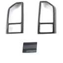 Keptrim for F150 ABS Carbon Fiber Central Console Air Conditioner Panel Trim for 2015 2016 2017 2018 2019 2020 Ford F150, 5pcs