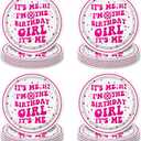 Pink I Tableware, 60 Pcs Music Birthday Decorations
