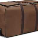 Luggage 600D Oxford Foldable Wheel Travel Bags Luggages Storage Bag with Wheels Large Capacity Carry On Luggage Trolley Suitcase Suitcase(Brown)