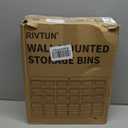 Wall Mounted Storage Bins Parts Rack 4 Colors Garage Plastic Shop Tool Organizer, ABS Plastic Garage Rack, Screw Storage 30 Bins (25.2inch*16.2inch)