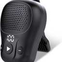 Wearable Bluetooth Speaker, Clip-on Wireless Portable Speakers, IP56 Waterproof Clip Speaker Up to 18 Hours Battery Life, Built-in Mic for Hands-Free Music/Calls, Work/Outdoor, Matte Black