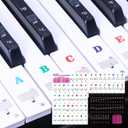 9 x Liquid Stands Piano Keyboard Stickers for 37/49/54/61/76/88 Keys Note Kids