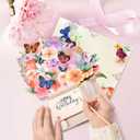 Birthday Cards, Light and Music Happy Birthday Card, Lily and Butterflies, 10 Inch Life Sized Forever Flower Bouquet 3D Pop Up Birthday Gift Card for Women Wife Mom Daughter Sister