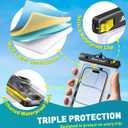 Hiearcool Waterproof Phone Pouch, Waterproof Phone Case with Crossbody Lanyard Compatible for iPhone 17 16 15 14 13 Pro Max Up to 8.3", Cellphone Dry Bag Travel Essentials for Beach -Clear-2Pack