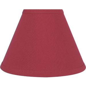 Aspen Creative 58729A Transitional Hardback Empire Shape UNO Construction Lamp Shade in Imperial Red, 4" Top x 9" Bottom x 6-1/2" Slant Height, Slip UNO 33mm