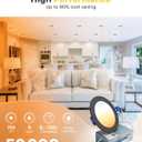 Ensenior 12 Pack 4 Inch LED Recessed Ceiling Light Black, Dimmable, 2700K-5000K 5CCT, 750LM 9W 120V, High Brightness Canless Wafer Downlight - ETL&FCC&IC