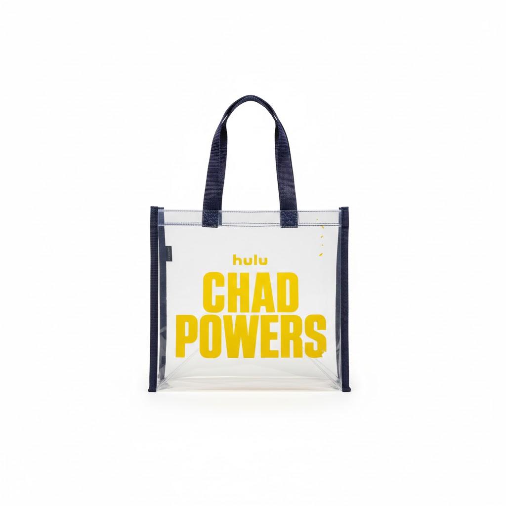 Hulu Chad Powers Clear Tote Bags Pack of 4