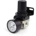 SNS Air Pressure Regulator Female Thread 1/8 NPT 0-150 PSI Adjustable, Bracket, With Gauge AR2000-N01