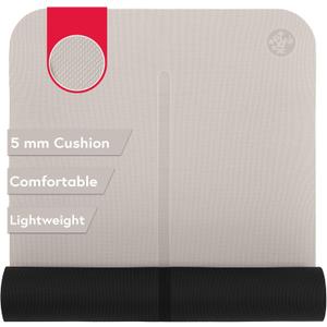 Manduka Begin Yoga Mat 68" - 5mm Cushioning | Comfortable, Lightweight & Reversible with Alignment Stripe | Budget-Friendly | 68 x 24 inches