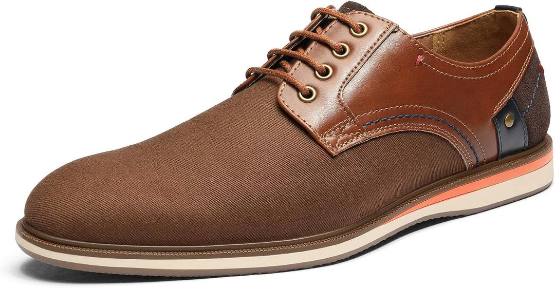 Bruno Marc Men's LG19012M Dress Shoes Casual Business Oxford Sneaker Shoes, Brown, Size 10.5