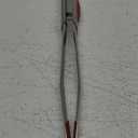 Kuhn Rikon Soft Stainless Steel SoftEdge Tweezer Tongs with Silicone Edge, Red, Locking