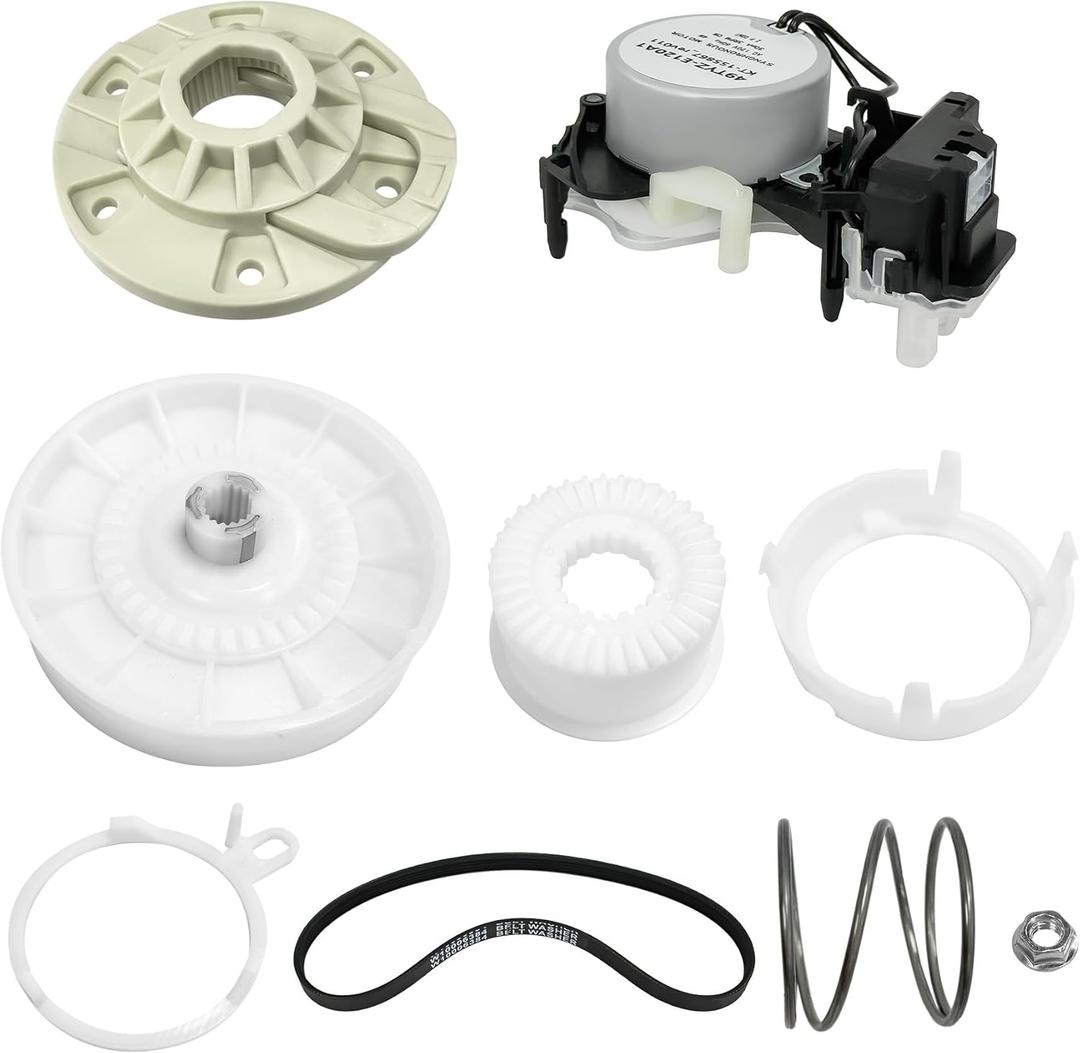 Upgraded W10913953 W11481722 Washer Shift Actuator W10528947 Basket Hub & W10721967 Washer Pulley Clutch Kit W10006384 Washer Drive Belt Compatible with Whirlpool Maytag Amana Kenmore Washer