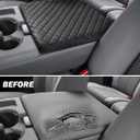 JOYTUTUS Center Console Cover Compatible with 2011-2016 Ford F250 F350 F450, 2011-2014 F150 with Jump Seat Console, Leather Armrest Cover Center Console Cushion (Jump Seat Only)