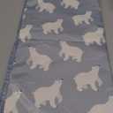 Splat Mat for Under High Chair/Arts/Crafts, Washable Baby Spill Mat Waterproof Anti-Slip Floor Splash Mat, Portable Play Mat and Table Cloth (Bear, 43"x 43")