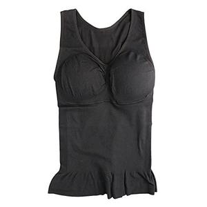 Women Slim Up Lift Bra Shaper Body Shaping Camisole Corset Waist Slimming Shapers Super Thin Seamless Tank : Black, XXL, One Size