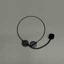 Upgraded Fake Microphone Headset Costume Prop Rockstar Costume Accessories, Rock Star Singer Costume Headset Mic, Head Microphone Headphones Costume Accessory Prop for Halloween Cosplay Music Party