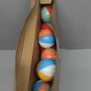 Hungdao 36 Pcs Beach Stress Balls 2.5 Inch Mini Relief Stress Balls Rainbow Pool Game Toys Foam Sports Toys with Storage Bag for Office Gifts Classroom Rewards Birthday Party Favor