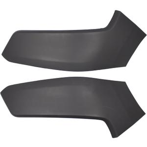 Pair Black Front Upper Bumper End Filler Panel Bezel Trim for Ram 1500 2019-2024 Left Driver and Right Passenger Side
