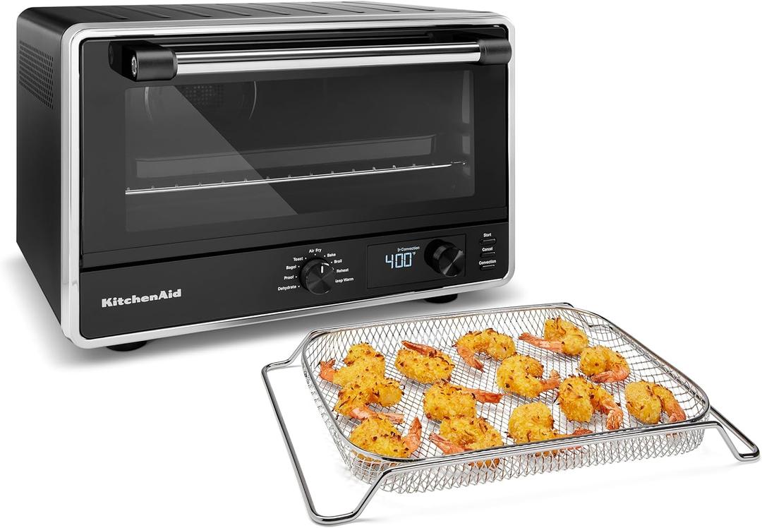 KitchenAid Digital Air Fry Countertop Oven, KCO124BM, Black Matte (17" Wide)