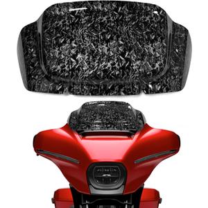 8" Wave Windshield Windscreen Compatible with Harley Davidson CVO Street Glide FLHXSE '23-up, Street Glide FLHX '24-up, FLXHU '25-up (Bright Forged)