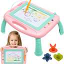 Toys for 3 Year Old Girls, Magnetic Drawing Board Toddler Toys for Girls Boys, A Etch Erasable Doodle Board Kids Toy with 1 Pen Sketch Boards, Easter Birthday Gifts for 3 Year Old Girl Learning Toy